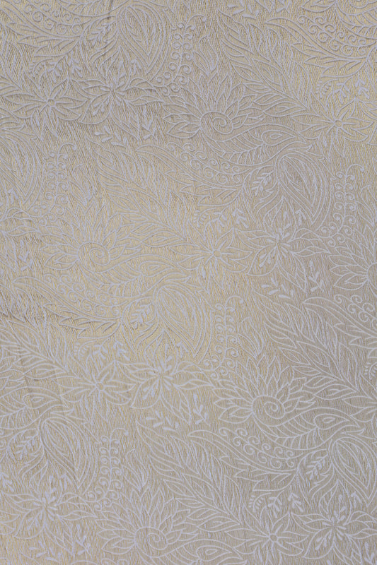 Floral Embossed Sheer Organza Fabric