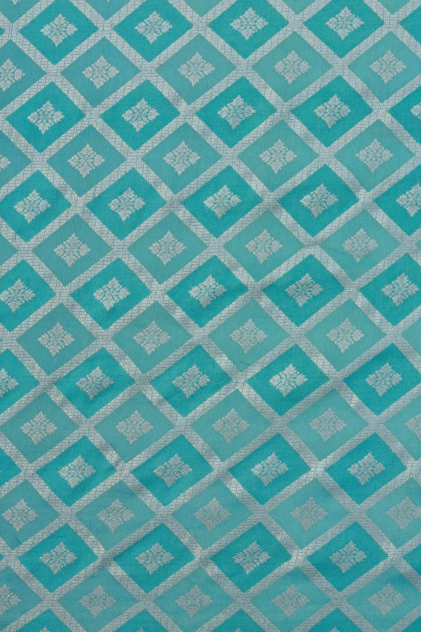 Gold Diamond Pattern Tissue Weave Fabric