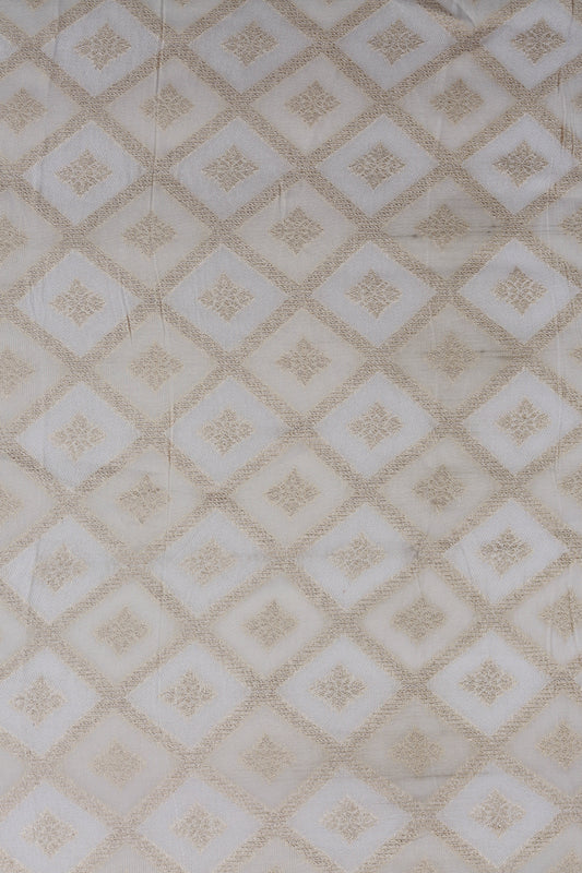 Gold Diamond Pattern Tissue Weave Fabric