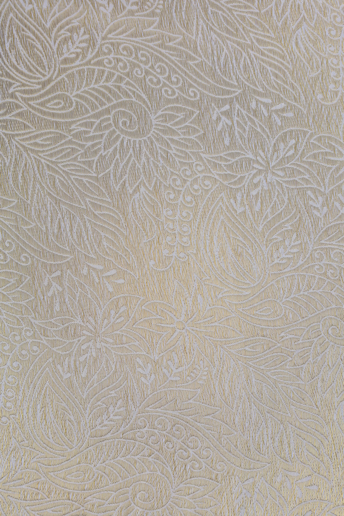 Floral Embossed Sheer Organza Fabric