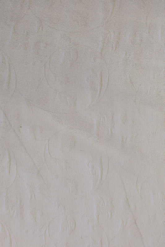 Pure Tissue Organza Fabric with Self Pattern and Delicate Floral Motif