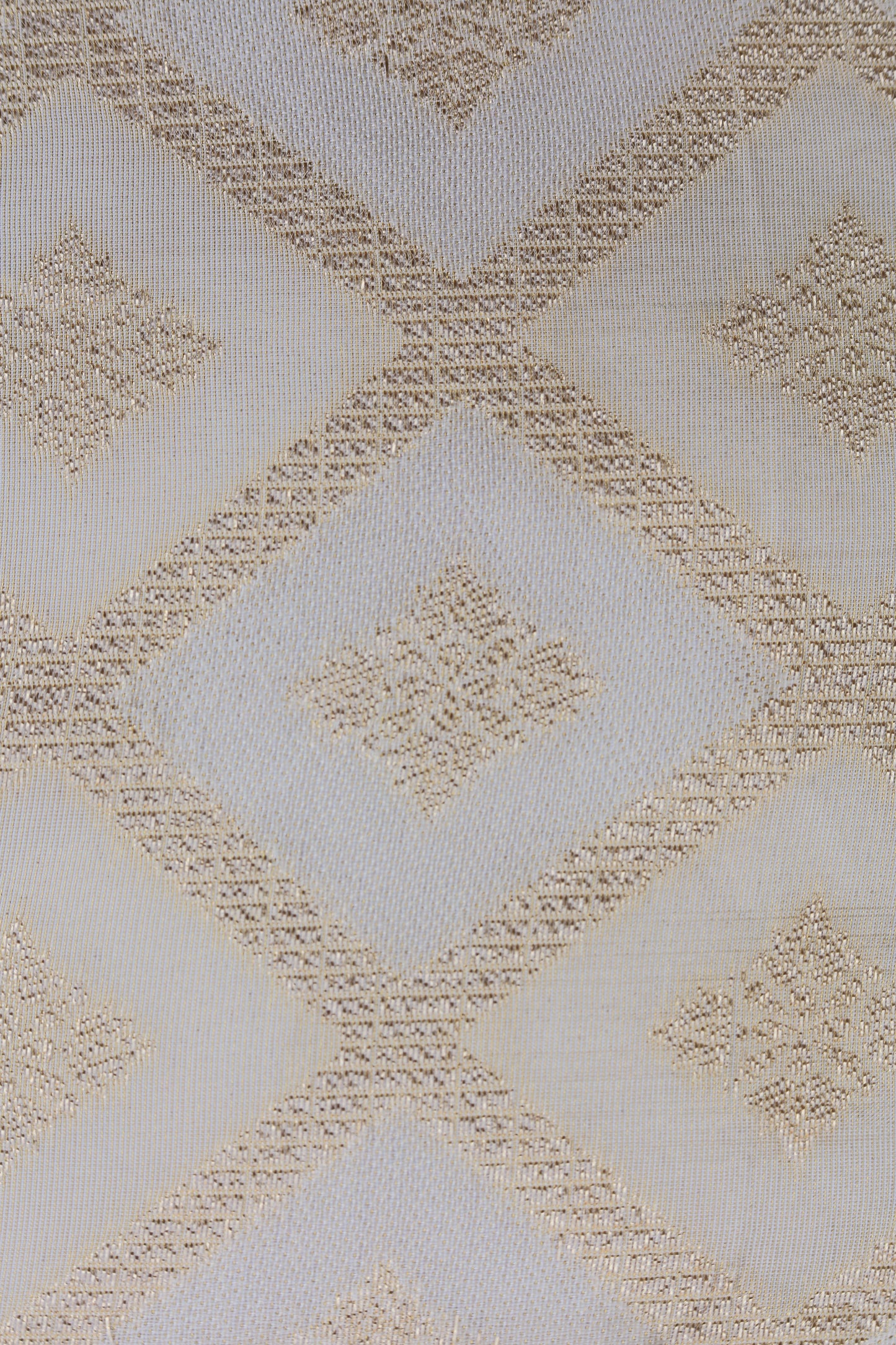 Gold Diamond Pattern Tissue Weave Fabric