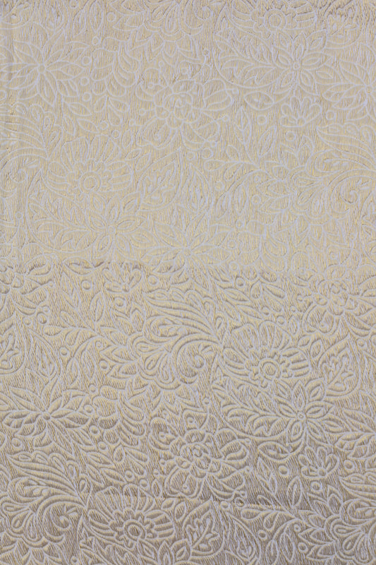 Floral Gold Embossed Brocade Fabric
