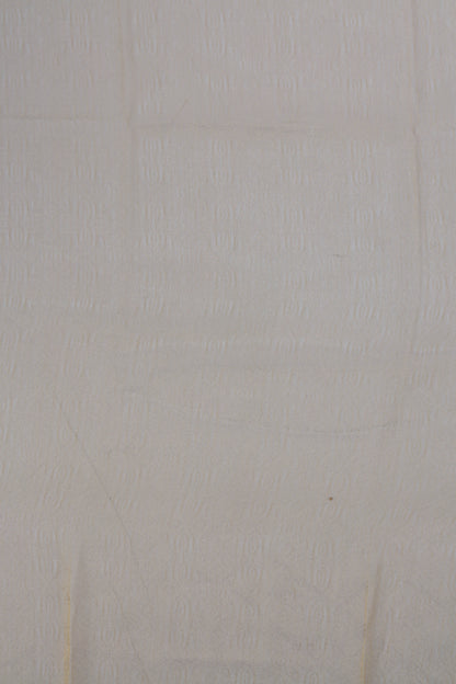 Pure Tissue Organza Floral Brocade Fabric with Self Pattern and Lustrous Sheen
