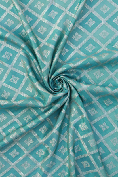 Gold Diamond Pattern Tissue Weave Fabric