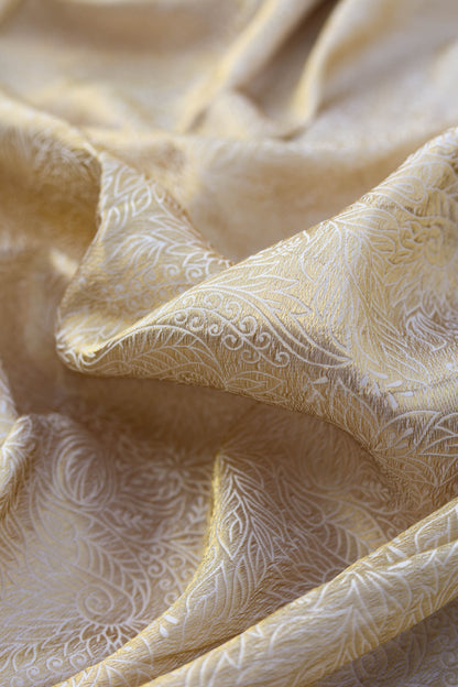 Floral Embossed Sheer Organza Fabric
