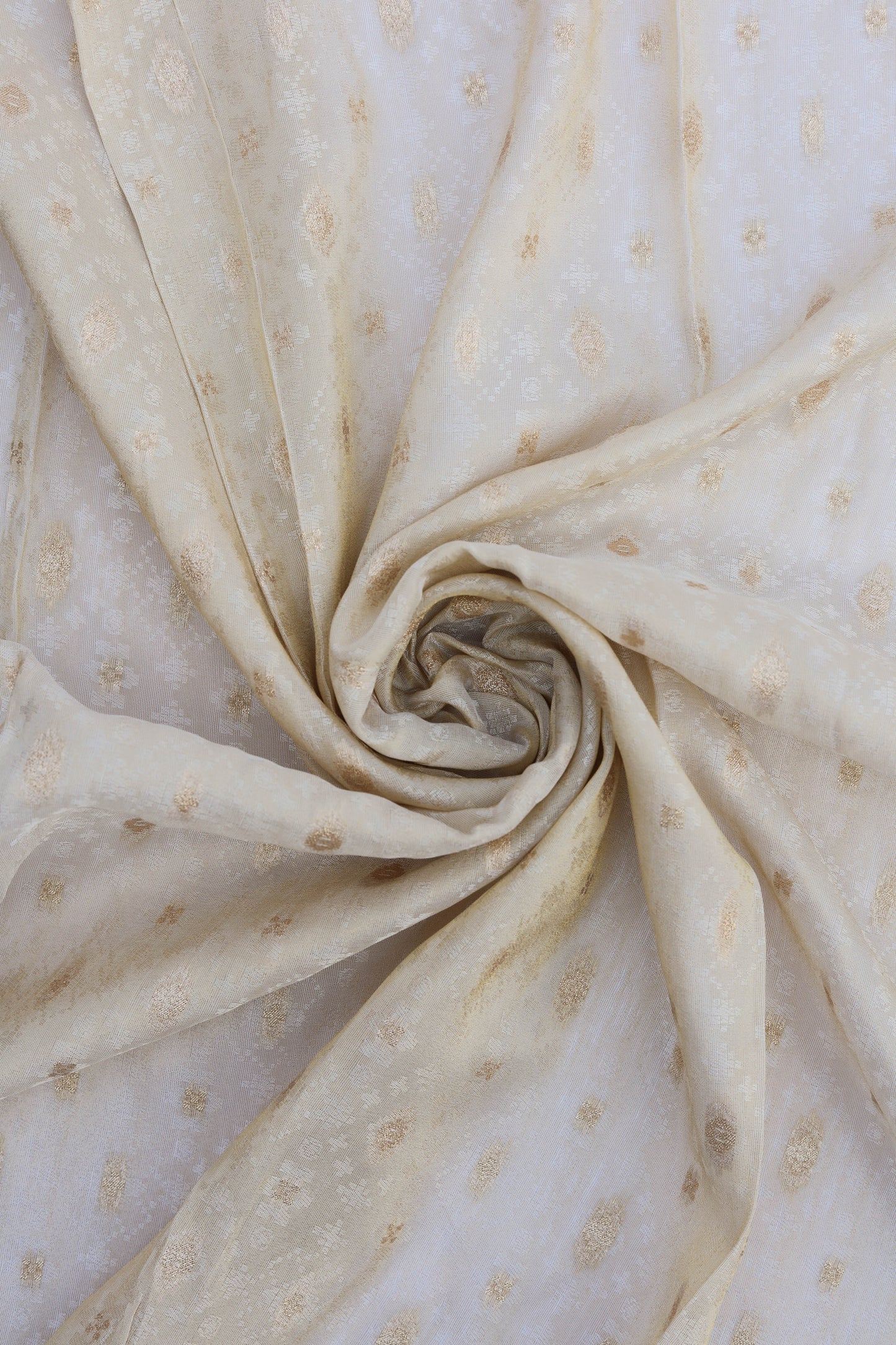 Metallic Sheen Self-Pattern Jacquard Fabric