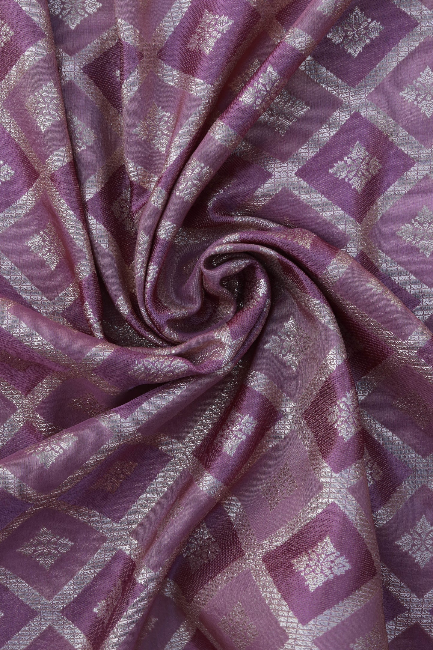 Gold Diamond Pattern Tissue Weave Fabric