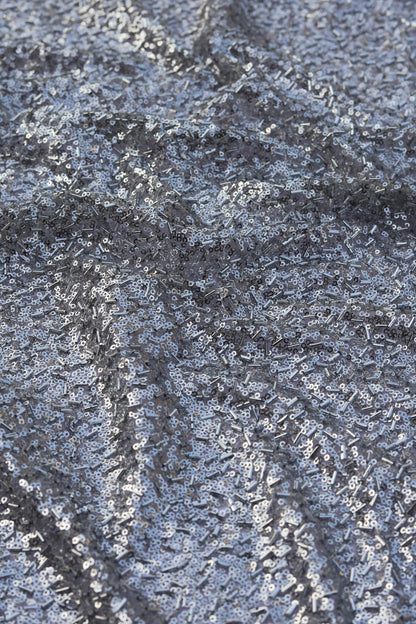 Metallic Luxe All Over Sequined Fabric