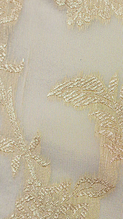 Golden Rose Bloom | Tishu MX Jall Fabric