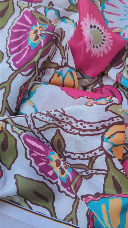 Floral Frenzy Chinnon Fabric
