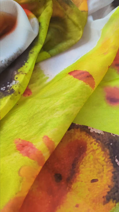 Inkspill Aura Tabby Printed Fabric