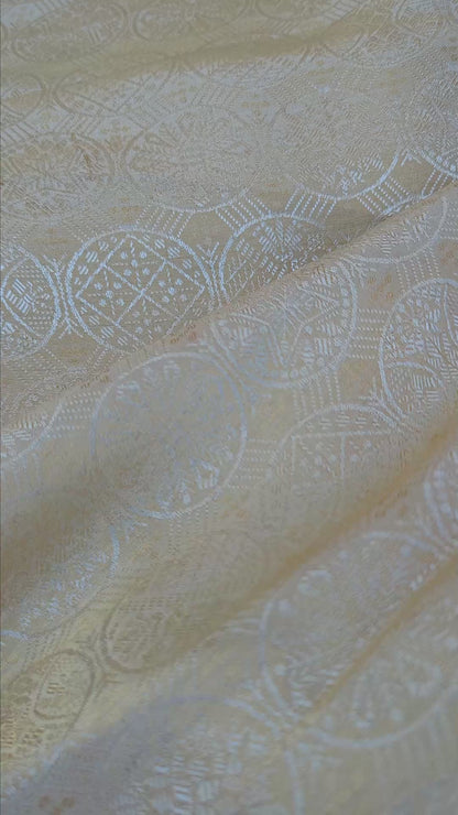 Nawab Circle Weave Tanchoi Fabric