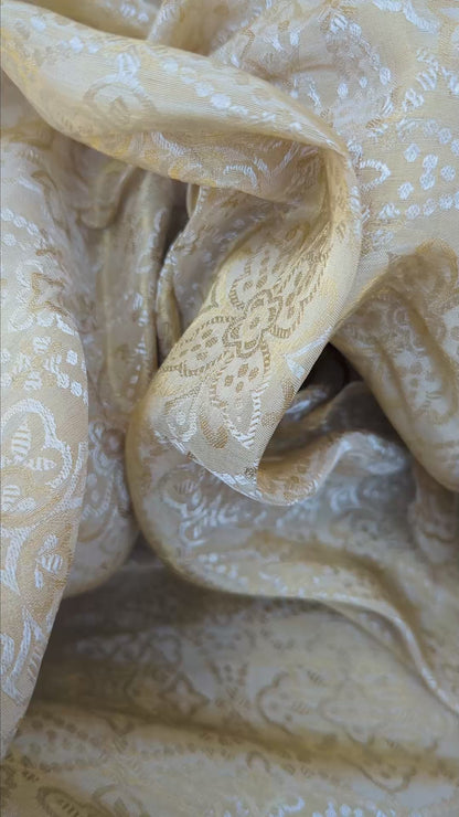 Heritage Bloom Tanchoi Fabric