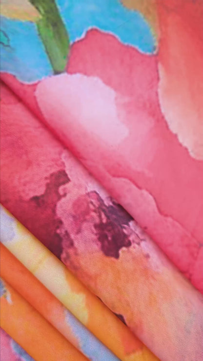 Riot Bloom Weightless Georgette Fabric