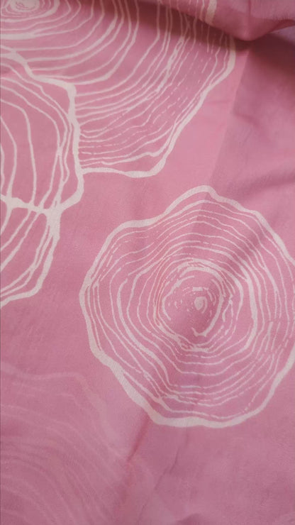 Rustic Spiral Chanderi Fabric